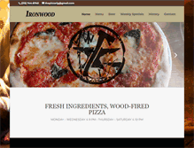 Tablet Screenshot of ironwoodpizza.com